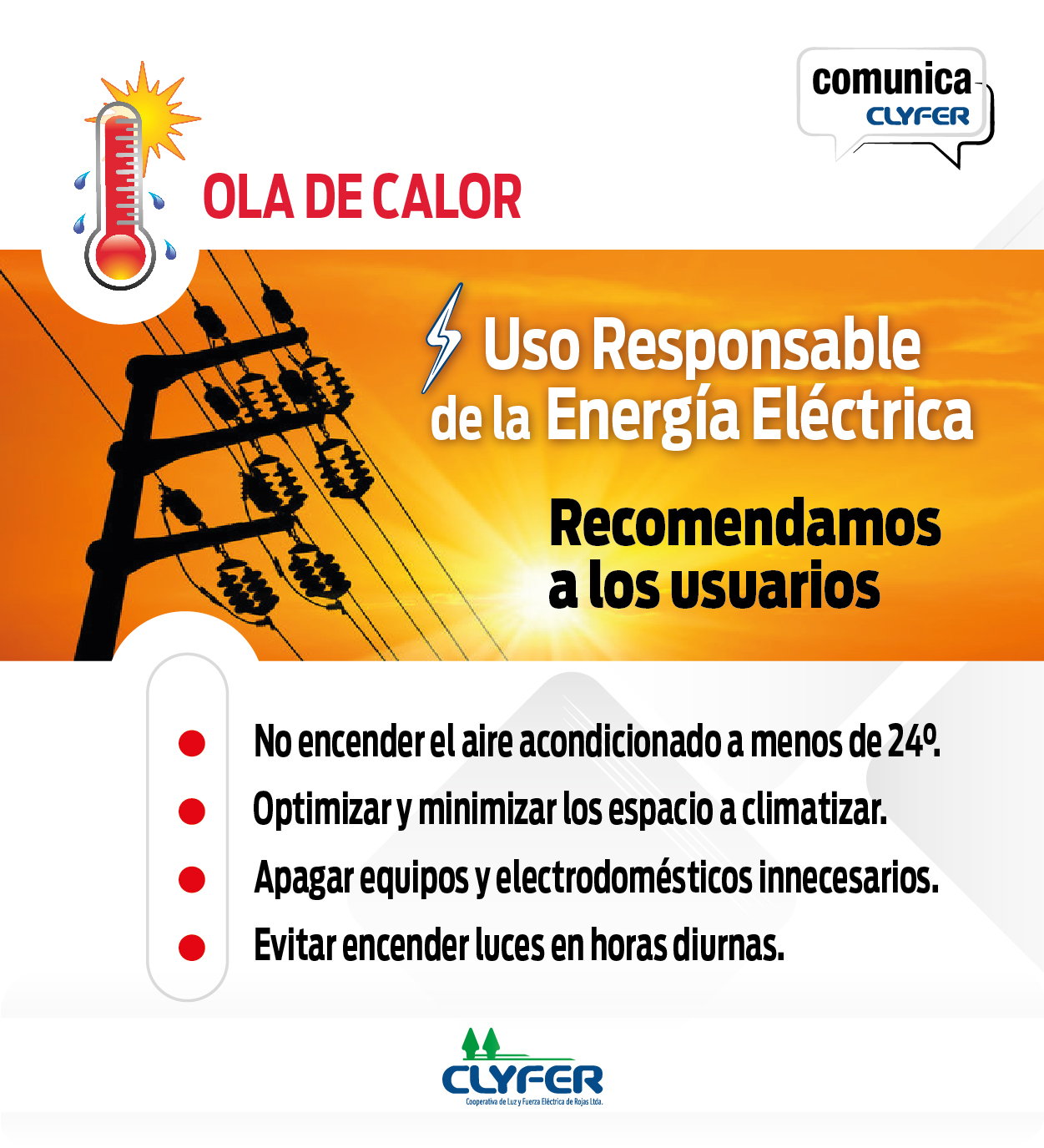 uso responsable de la energía eléctrica